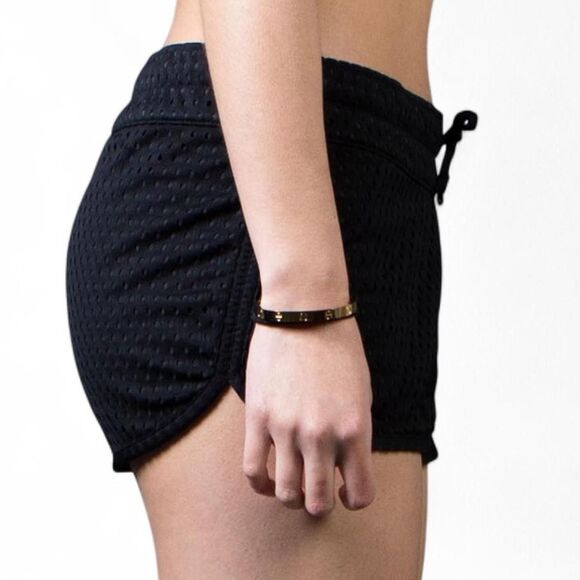 NikeLow Waist Blackout Dri-Fit Mesh Athletic Shorts W/ Drawstring Waist. M. - Picture 3 of 8